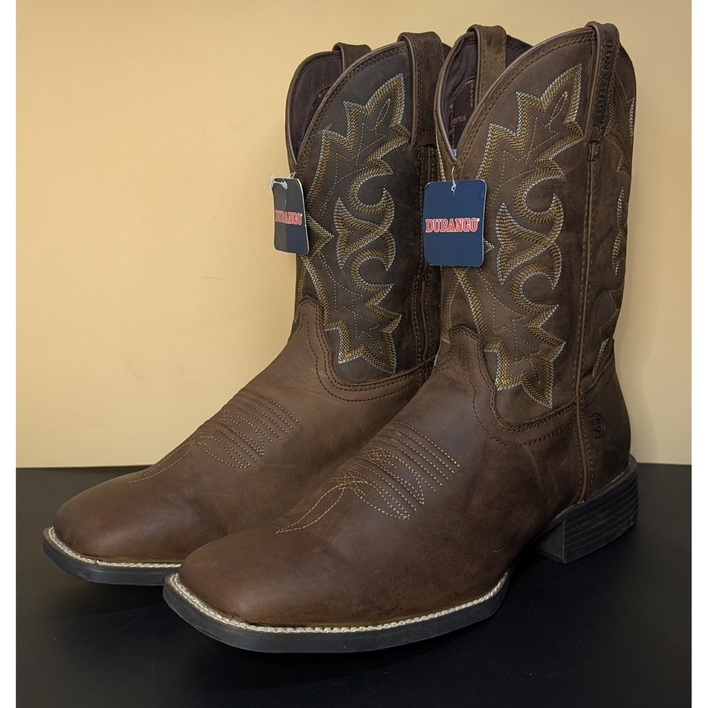 Durango Westward Mens Boots Western Cowboy Distressed Leather Rodeo Size 13